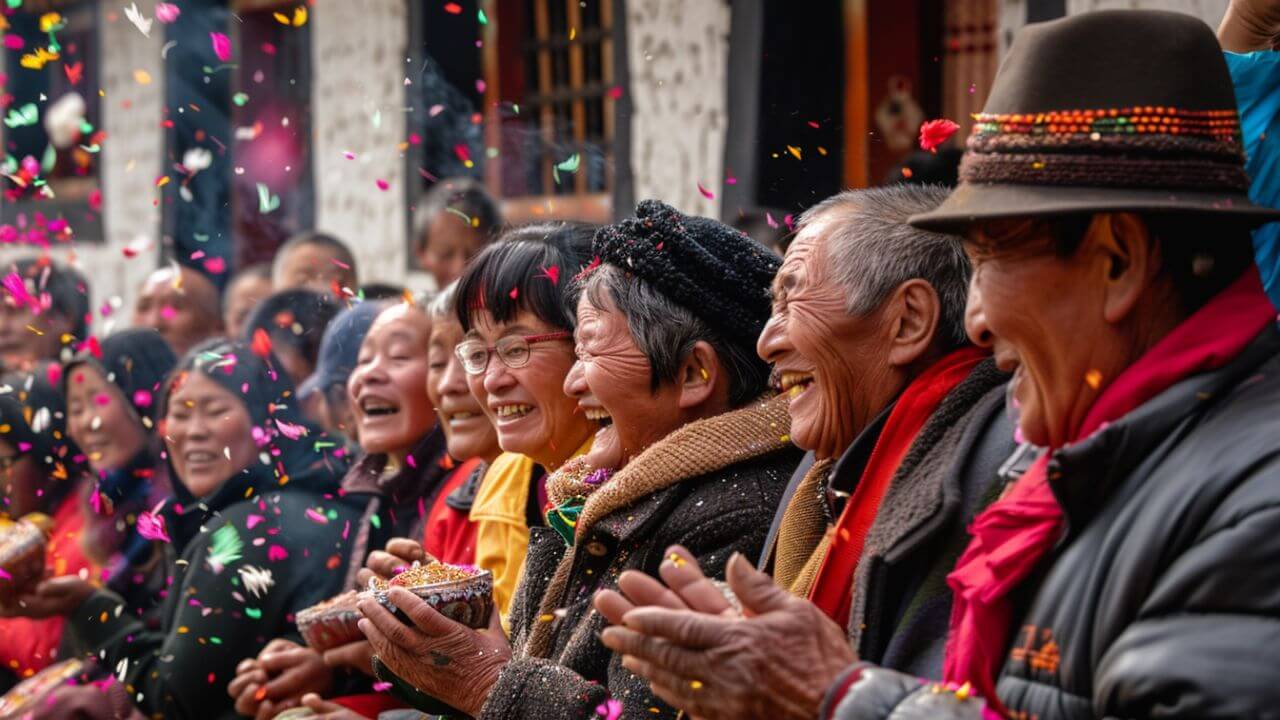 Celebration Tibetan New Year in Shigatse Celebration Tibetan New Year in Shigatse