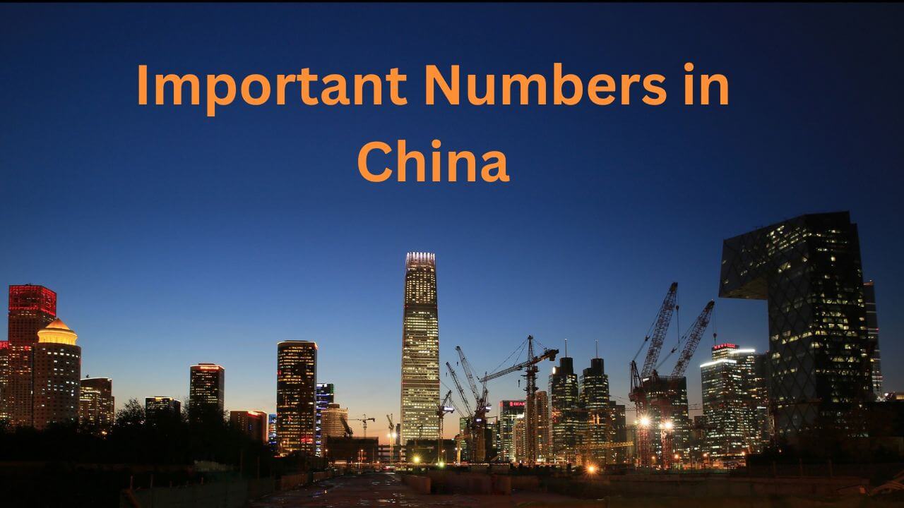 important numbers in china